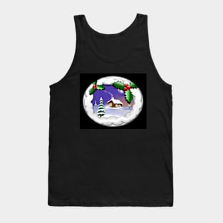 Christmas Winter Scenery Tank Top